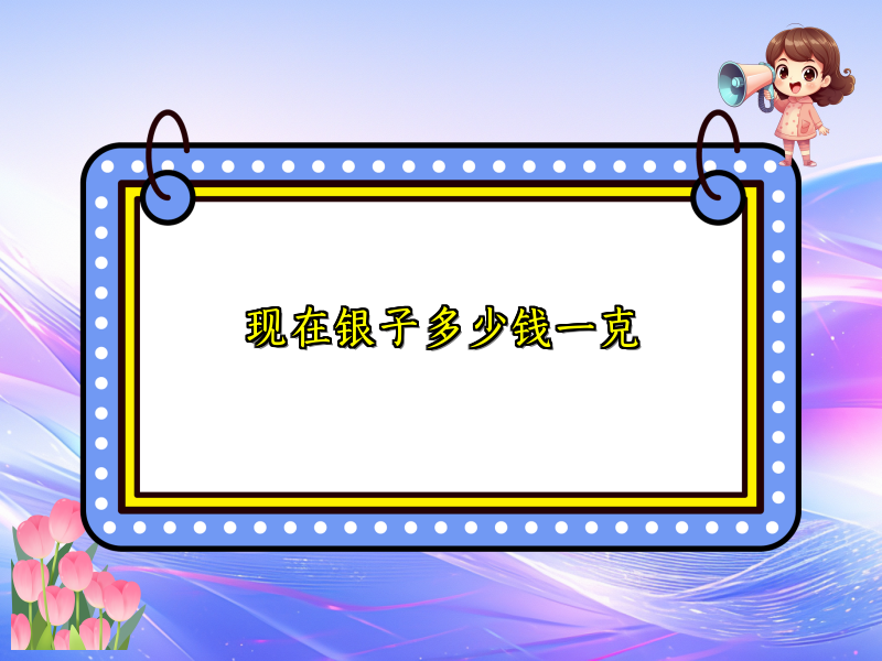现在银子多少钱一克