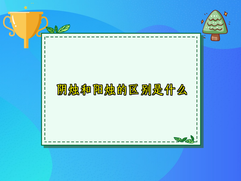阴烛和阳烛的区别是什么